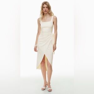 Wilfred Saturn Midi Dress In Cream Size M